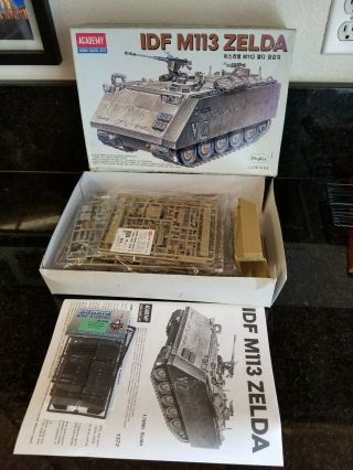 Academy Idf M113 Apc Zelda With Photo Etched Parts 1/35 Scale Tank Model Kit