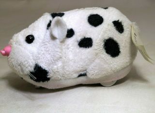 Zhu Zhu Pets Hamster Moo White With Black Spots