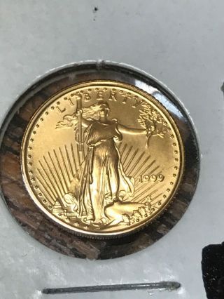 1999 1/10 Oz Gold American Eagle Bu