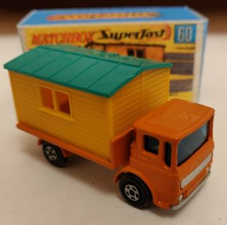 Matchbox superfast lesney 60 Site Hut Truck Custom /Crafted box 2