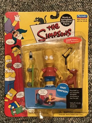 The Simpsons Bart Action Figure World Of Springfield Playmates