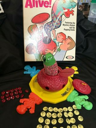 Vintage 1966/67 2326 - 7 “SNAKE ' S ALIVE” game by Ideal Toy,  USA Complete 2