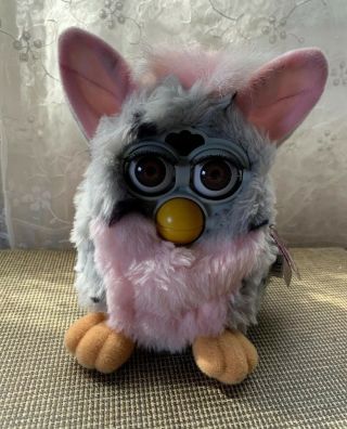 1998 Tiger Electronic Leopard Furby Model 70 - 800 With Tag.