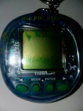 1997 Tiger Giga Pet - Microchimp | Monkey Keychain Virtual Tamagotchi