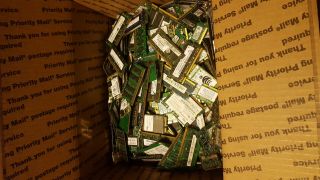 10.  06 lbs of Scrap Laptop RAM,  WiFi Cards and Processors for Gold Recovery 3