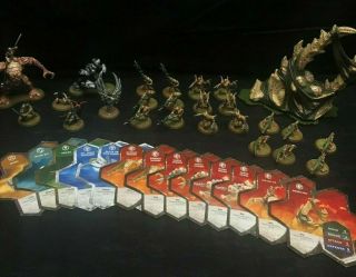 Heroscape Swarm Of The Marro Master Set 2 Figures And Cards Only 24 Figures,  Hive