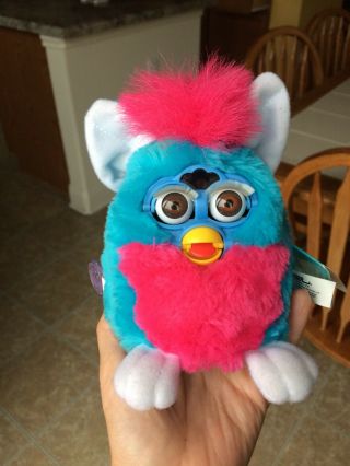 1999 Tiger Electronics FURBY BABIES Turquoise and Pink w/ Tags 70 - 940 2