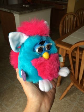 1999 Tiger Electronics FURBY BABIES Turquoise and Pink w/ Tags 70 - 940 3