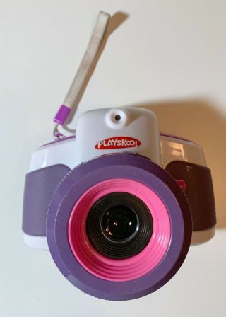 Playskool Showcam 2 - In - 1 Digital Camera And Projector A5257 Hasbro White Purple