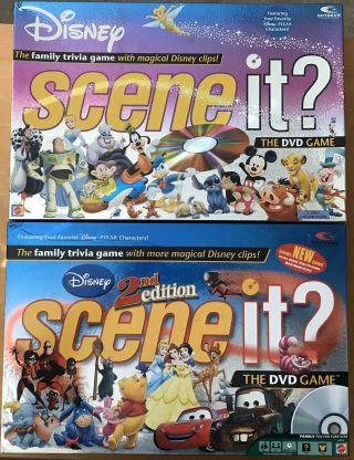 Disney Scene It? The Dvd Game - 1st And 2nd Edition - Complete