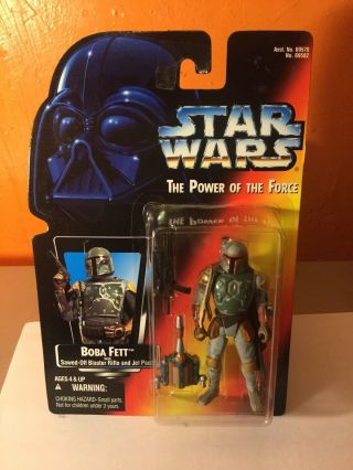 Star Wars The Power Of The Force Boba Fett Figure Kenner 1995