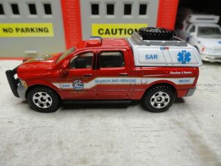 Matchbox Fire Dodge Ram (sar) Search And Rescue Medic Custom Kitbash Unit