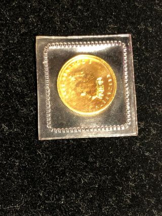 1999 - 1/10 Oz Canadian Maple Leaf $5.  9999 Gold In Plastic