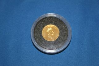 1/10 Oz Canadian Gold Maple Leaf $5 Coin.  9999 Fine