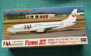 Japan Airlines Boeing 737 Flower Hasegawa Scale 1:200 Model Aircraft 3 Kits In 1
