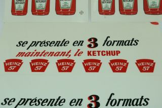 Minnitoy (Otaco) Heinz Ketcup Delivery Truck decal set - Canada - (French) 3