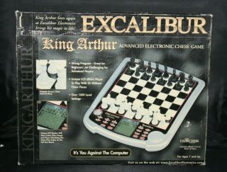 Pre - Owned Excalibur King Arthur 915 - 2 Advanced Electronic Chess Game -