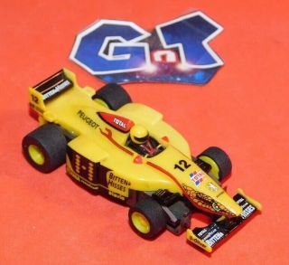 Tyco Bitten Hisses Peugeot Indy Car F1 12 Slot Car Ho Running Chassis