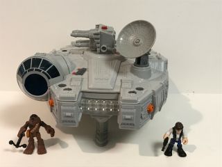 Star Wars Galactic Heroes Millennium Falcon With Han Solo & Chewbacca Figures