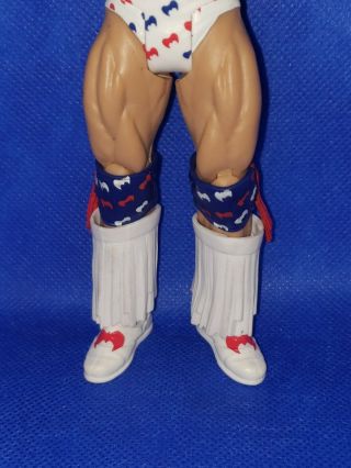 WWE Mattel Basic Ultimate Warrior Wrestling Action Figure WWF USA Attire 3