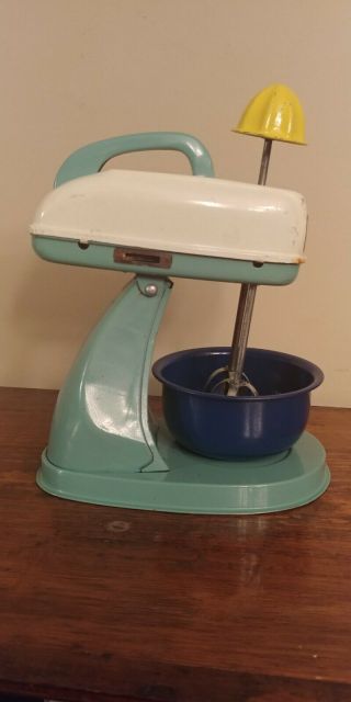 Vintage Alps Junior Mixer Tin Toy Battery Operated 3
