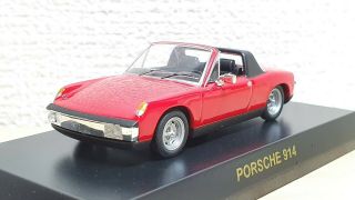 1/64 Kyosho Porsche 914 Red Diecast Car Model