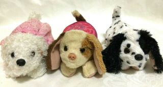 3 Furreal Friends Snuggimals Puppy Dog Hasbro Head Moves Tail Wags Dalmatian
