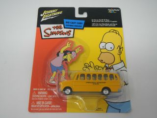 Johnny Lightning The Simpsons School Bus Real Riders