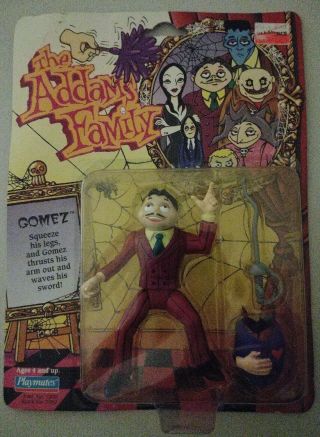 Vintage The Addams Family Figure Gomez Carded Playmates 1992