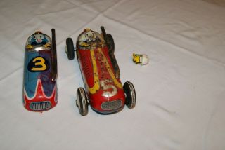 Vintage Tin - Litho Friction Race Car