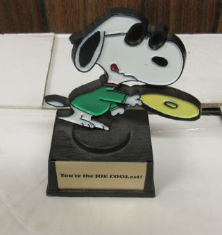 Vintage Aviva Peanuts Ufs Snoopy Trophy Award You 