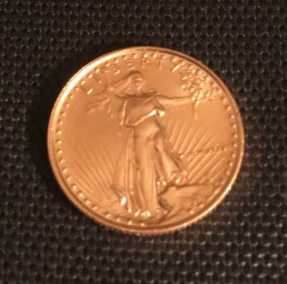 1/10 Oz Gold American Eagle $5 1986 Roman Numeral First Year