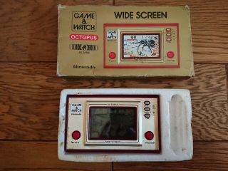 Nintendo Game And & Watch Popeye W/ Box 1981 Japan