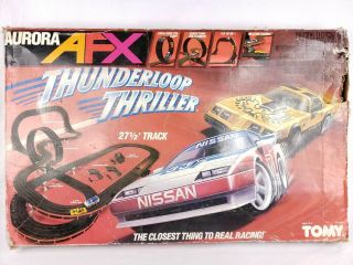 Tomy Aurora Afx Thunderloop Thriller - Slot Car Set - Vintage 1987 - Incomplete