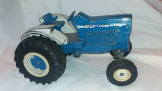 Vintage Ertl - 1/12 Scale Ford 8000 Diecast Toy Tractor Blue/white Iowa