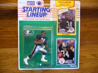 1990 Starting Lineup Bo Jackson Football Nfl Action Figure Oakland Raiders Nip