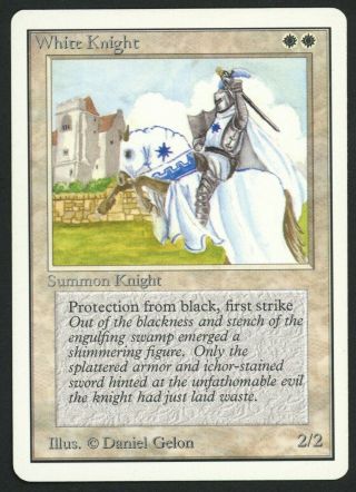 1x Unlimited White Knight Mtg Unlimited - Kid Icarus -