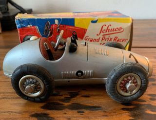 Vintage Schuco Grand Prix Racer 1070 W/ Box Toy Car