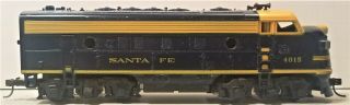 Vintage Tyco Santa Fe Dummy Diesel Locomotive Ho Scale Road Number 4015 Blue Gw