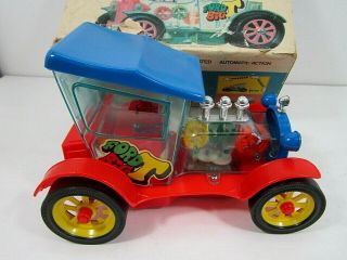 Vintage Taiyo Ford Big T Battery Operated Bump N Go Action Car Not