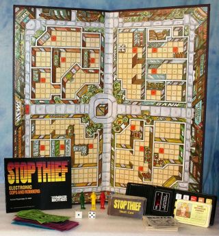Stop Thief Parker Brothers 1979 Electronic Cops And Robbers Board Game