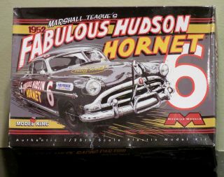 Fabulous Hudson Hornet 1952 Race Car 1/25 Scale Plastic Kit By Model King