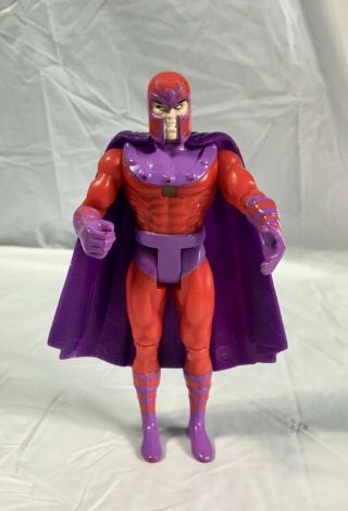 Vintage 1992 X - Men Magneto Action Figure 5.  5in Marvel Spark Action Toy Biz