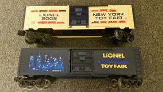 Lionel York Toy Fair 2000 And 2002.  50ft Boxcars With Opening Doors.