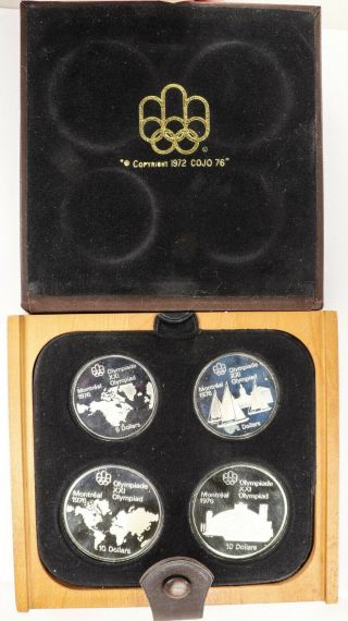1976 Montreal Olympic Proof Set.  925 Sterling Silver 4.  326 Asw Cja357