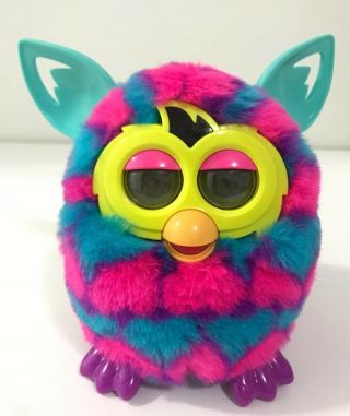 Furby Boom Pink And Blue Hearts Hasbro 2012 -