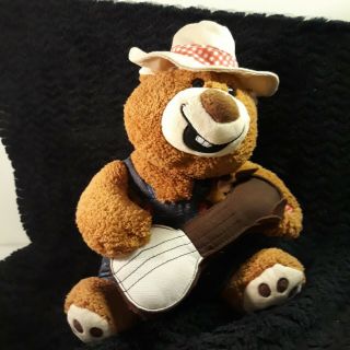 Animated Teddy Bear Singing Cotton Eyed Joe Playing Banjo Hillbilly Goffa 1997