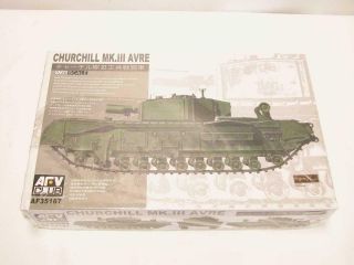 1/35 Afv Churchill Mk.  Iii Avre British Tank Plastic Scale Model Kit Parts