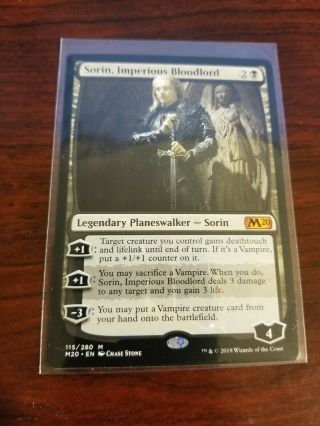 1x Sorin,  Imperious Bloodlord Mtg Core Set 2020 Nm Unplayed