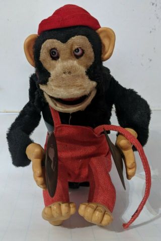 Vintage Toy Monkey With Cymbals As - Is Jolly Chimp Hsin Chi